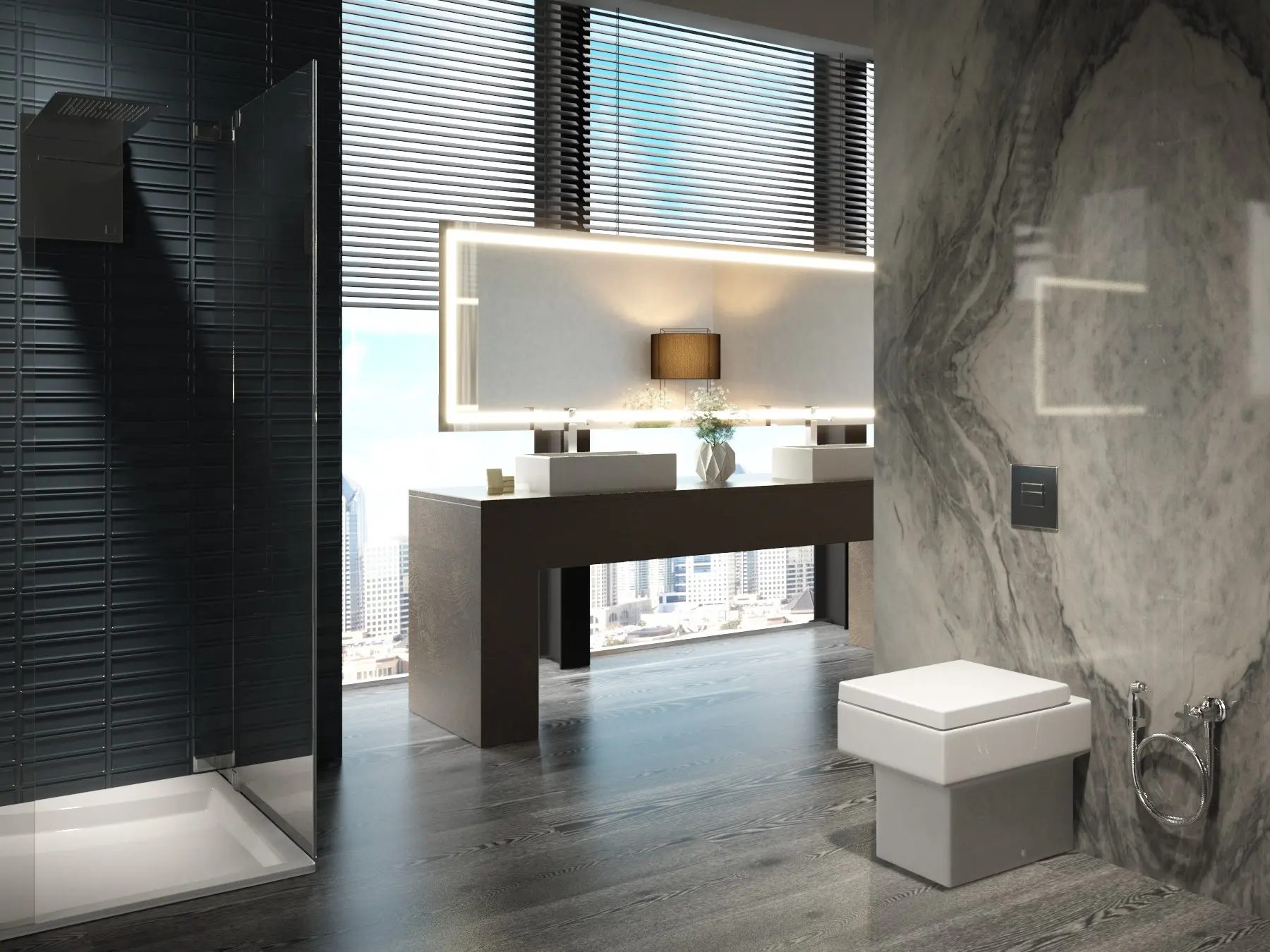 CGI Roomset Bathroom modern view