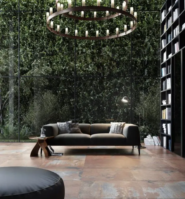 CGI Room Sets glass wall trees