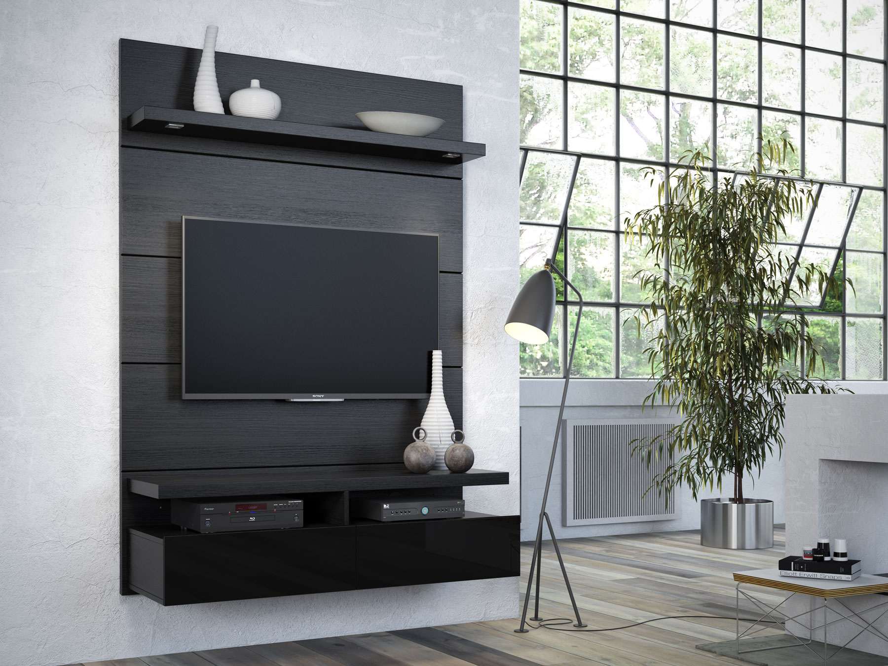 CGI Room Sets Living Room Sony TV